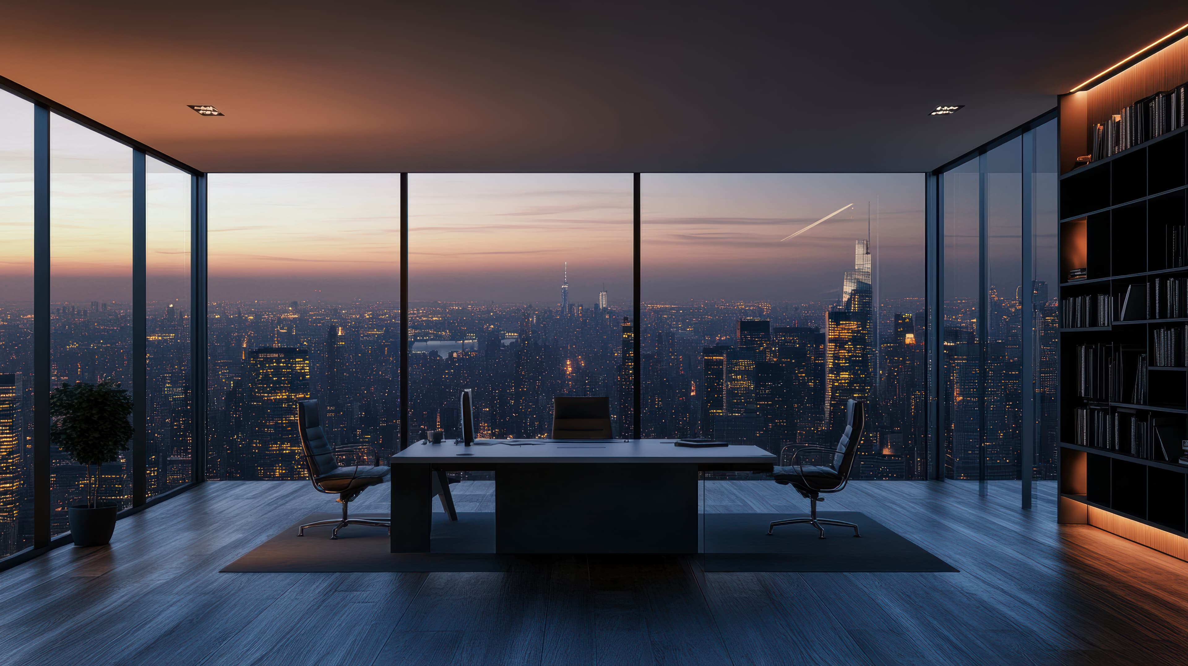 Modern office workspace